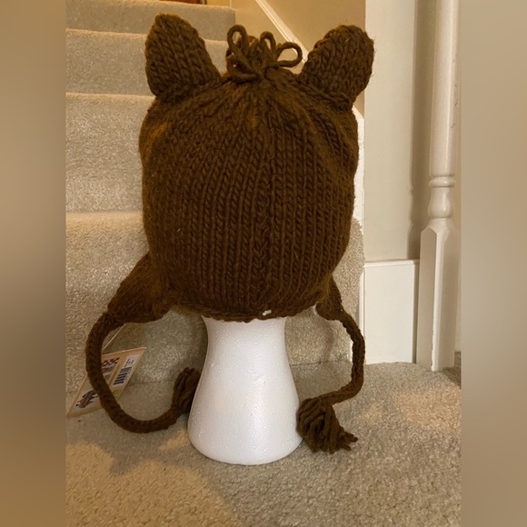 Bundle NEW Artisan HAND KNIT Kids Cold Weather  kids animal Winter Hat Cap - Picture 6 of 16